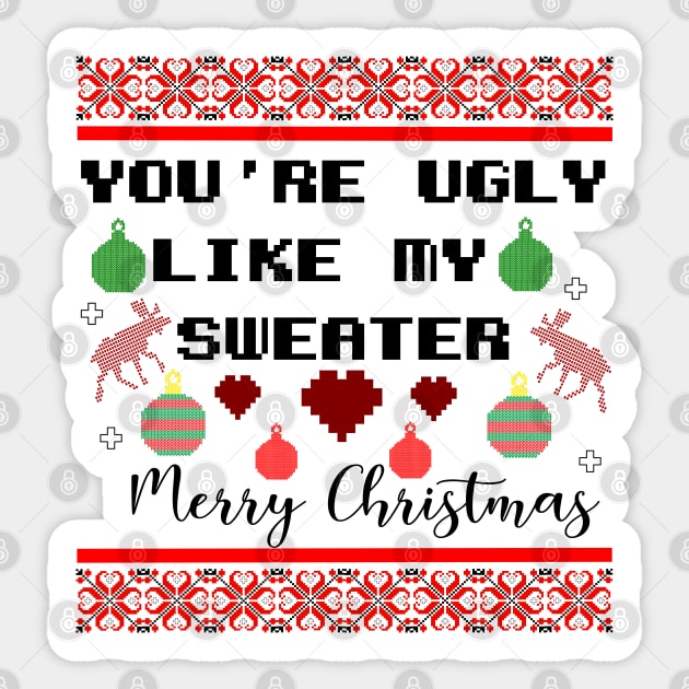 Ugly sweater winner Sticker by Oopsie Daisy!